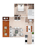 1 Bed 1 Bath