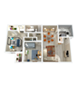 2 Bedroom 1 Bathroom