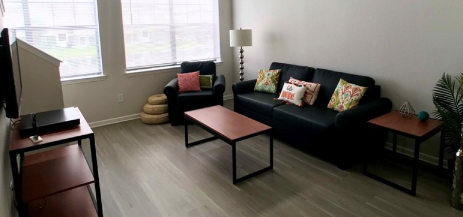  An Example of Furnished Living Room At FSU Off Campus Apartments