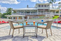 Pool View w/ Drinks from Fireplace