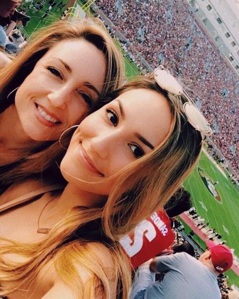 Family spending time at the FSU football game