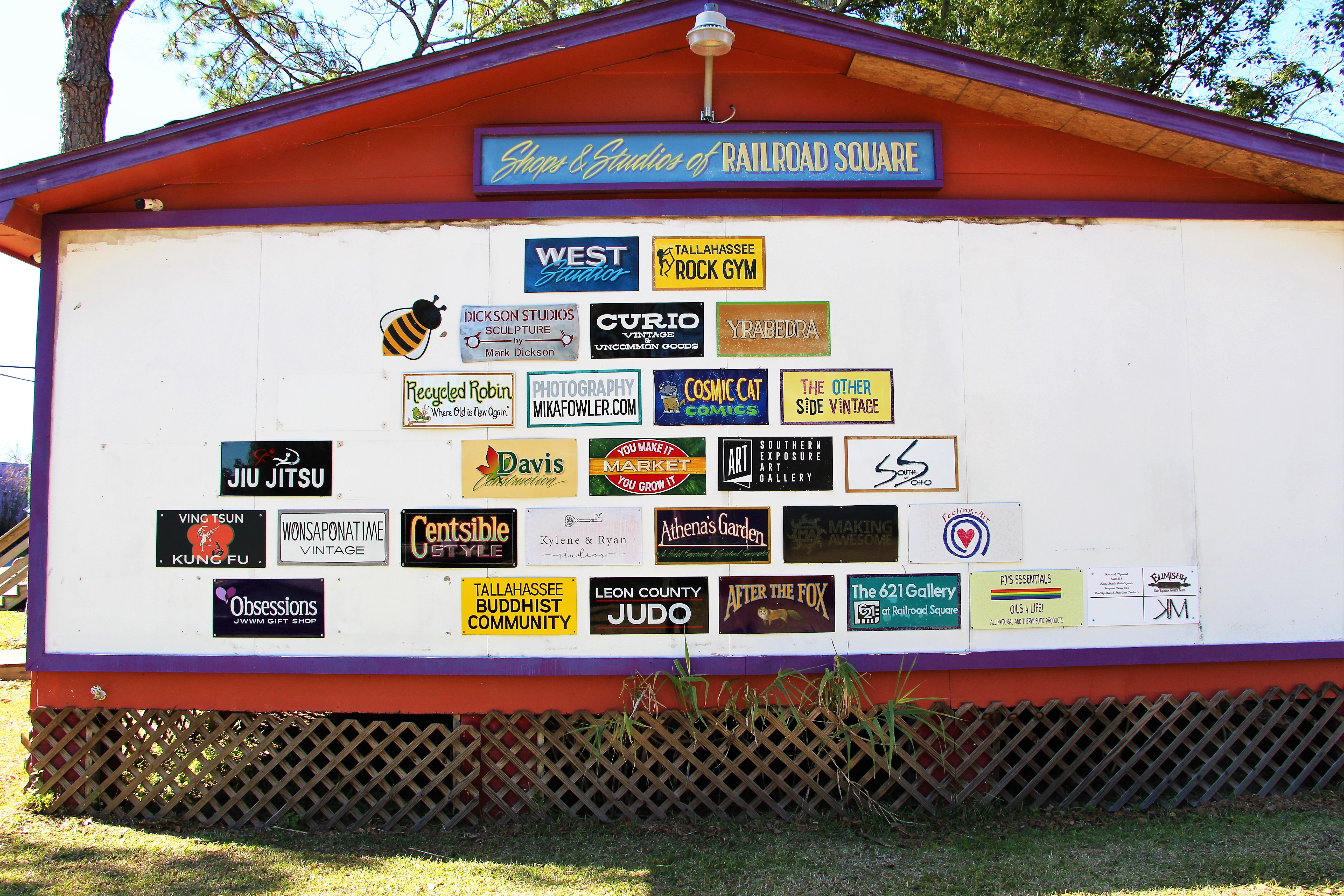 Railroad Square Art Park Railroad Square Art Park Sign